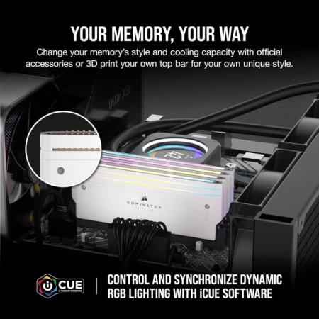 Corsair DOMINATOR TITANIUM 64GB (2x32GB) 6400MHz White