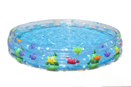 BESTWAYΦ6' X H13 "/Φ1.83M X H33CM حوض سباحة عميق ذو 3 حلقات