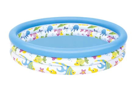 BESTWAYΦ48" X H10"/Φ1.22M X H25CM حوض سباحة للأطفال مرجاني