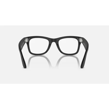 Ray-Ban Meta Wayfarer Matte Black / Clear Green Transitions Glasses