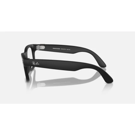 Ray-Ban Meta Wayfarer Matte Black / Clear Green Transitions Glasses