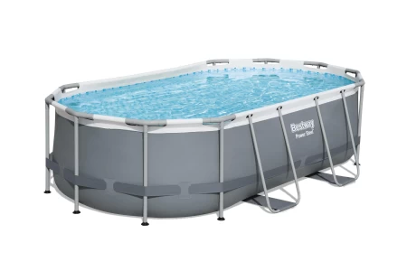 مجموعة حمام السباحة البيضاوي BESTWAY مقاس 14 قدما × 8 أقدام و 2 بوصة × 39.5 بوصة / 4.27 م × 2.50 م × 1.00 م