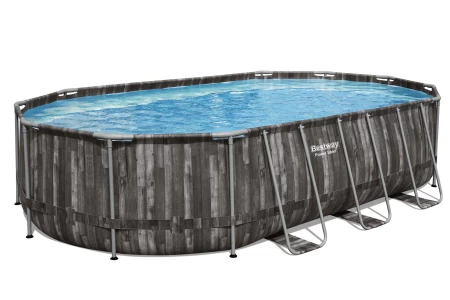 بيست واي 20 × 12 × 48 بوصة / 6.10MX 3.66MX 1.22M مجموعة حوض سباحة بيضاوي