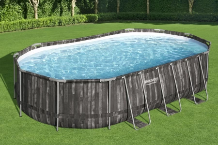 بيست واي 20 × 12 × 48 بوصة / 6.10MX 3.66MX 1.22M مجموعة حوض سباحة بيضاوي