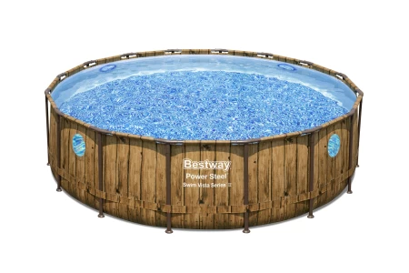 مجموعة حمامات السباحة BESTWAY مقاس 16 قدما × 48 بوصة / 4.88 م × 1.22 مترا