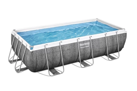 BESTWAY 13'3 "X 6'7" × 39.5 "/ 4.04M X 2.01M X 1.00M مجموعة حمام سباحة مستطيلة