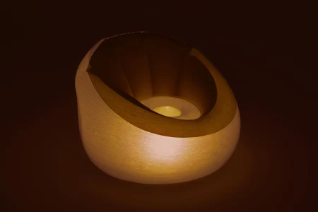 كرسي هوائي بيست وايInflate-a-chair بإضاءة ليد, مقاس 1.02 متر × 97 سم × 71 سم (المحتويات: كرسي, رقعة اصلاح)