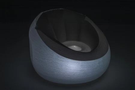 بيست واي، 40 بوصة × 38 بوصة × 28 بوصة/1.02MX 97 سم × 71 سم كرسي هوائي LED قابل للنفخ