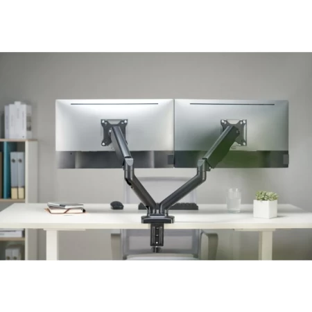 GamerTek Pivot Core Dual Monitor Arm - Black