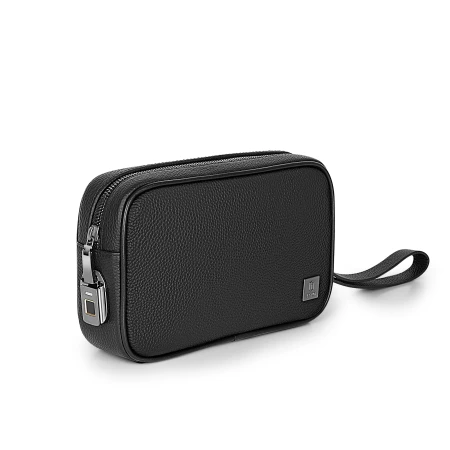 ويوي حقيبة ماستر المصنوعة من الجلد الطبيعي مع قفل ببصمة الإصبع