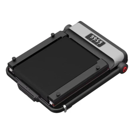 جهاز المشي المنزلي الذكي القابل للطي يتحمل حتى 120 كجم - اسود واحمر