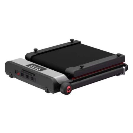 جهاز المشي المنزلي الذكي القابل للطي يتحمل حتى 120 كجم - اسود واحمر