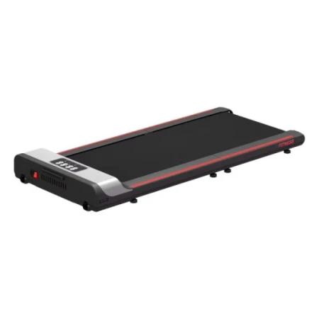 جهاز المشي المنزلي الذكي القابل للطي يتحمل حتى 120 كجم - اسود واحمر