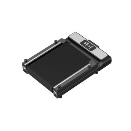 جهاز المشي المنزلي الذكي القابل للطي يتحمل حتى 120 كجم - اسود وفضي