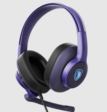 سيدس سماعة رأس سلكية للألعاب Upower - بنفسجية