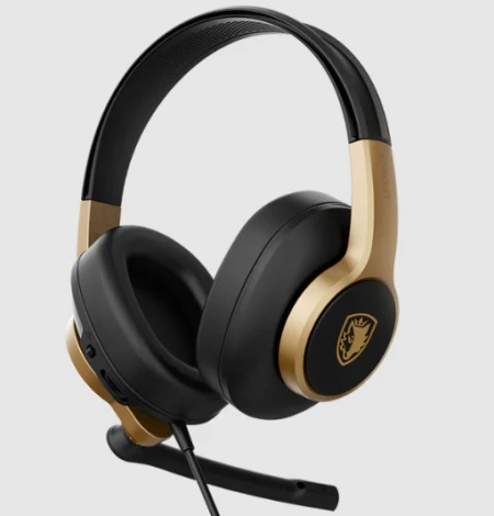 سيدس سماعة رأس سلكية للألعاب Upower - ذهبي