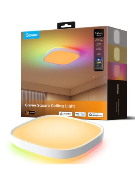 جوفي  RGBWW + RGBIC مصباح سقف مربع ذكي30 سم - H80A4