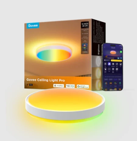 جوفي مصباح سقف ذكي RGBICWW برو، 38 سم - H60A6