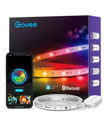 جوفي شريط إضاءة LED RGBIC بتقنية واي فاي وبلوتوث  (10 أمتار) - H618C2D1