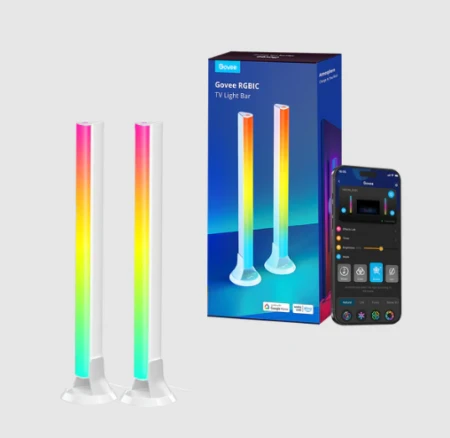 جوفي أشرطة إضاءة تلفزيون  RGBIC لأجهزة التلفزيون مقاس 45-70 بوصة - H6046