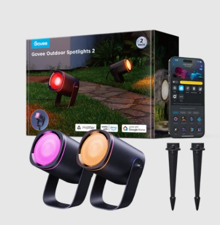 جوفي مصابيح خارجية RGBICWW (عبوة من قطعتين) - H7093