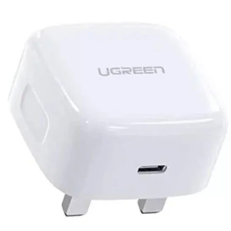 يو جرين شاحن  PD سريع 20 UK (أبيض) CD137