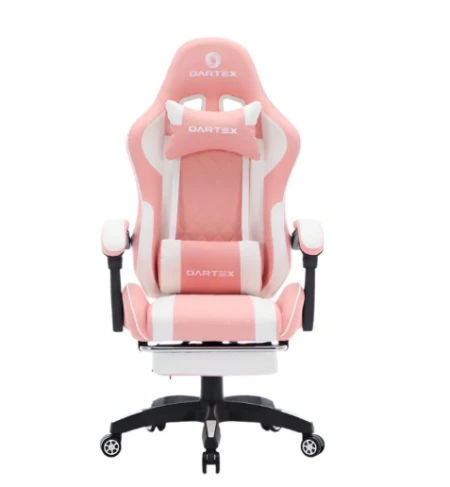 أوارتكس كرسي ألعاب  موديل LD034 - وردي وأبيض (لا يشمل التركيب)