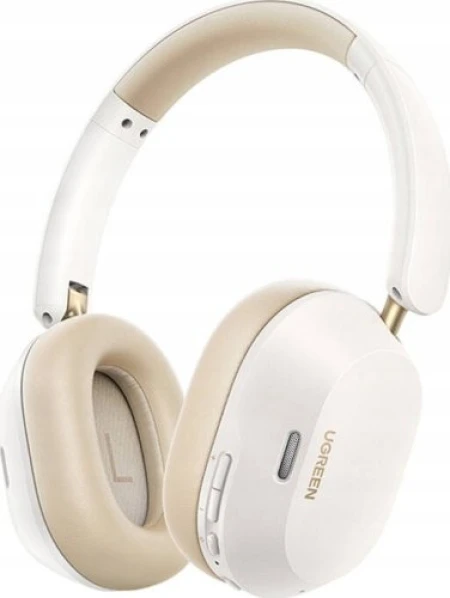 يوجرين هاي تيون سماعات رأس ماكس 5 سي هايبرد  بتقنية إلغاء الضوضاء النشطة، لون أبيض