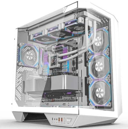 جيم اون  كمبيوتر الألعاب  من فئة Ryzen 7، بمعالج Ryzen 7 9800X3D، وبطاقة رسومات RTX 5080 بذاكرة 16 جيجابايت، ونظام تشغيل ويندوز 11 برو