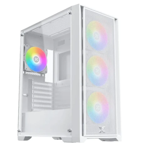 جيم اون كمبيوتر الألعاب من فئة i5، بمعالج i5-14400F، وبطاقة رسومات RTX 5050 بذاكرة 8 جيجابايت، ونظام تشغيل ويندوز 11 برو